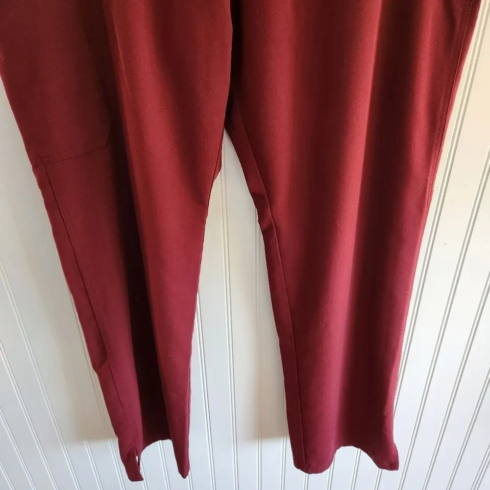 FIGS Technical Collection Burgundy Essential Workwear Hospital Scrub Pants XXLT